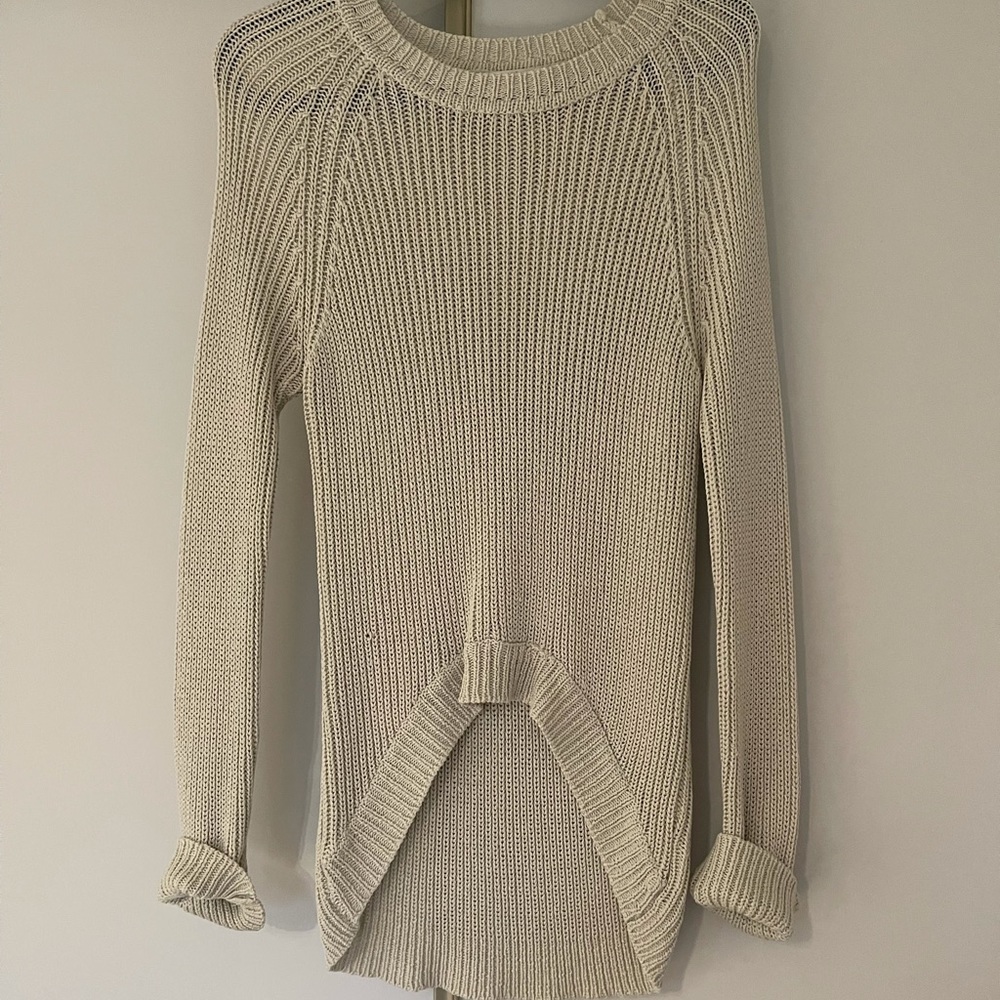 Beige knit sweater